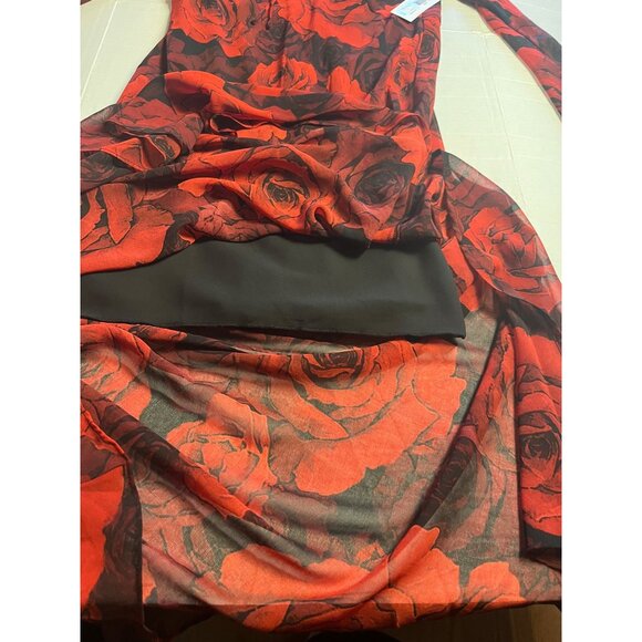 NWT-Premier Amour Womens Long Sleeve Floral Maxi Dress Size 10 dark romantic - Picture 10 of 15